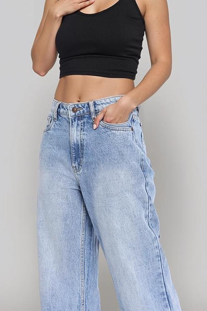 inkd جينز نسائي مريح - متوسط الارتفاع | 100٪ قطن | جينز للنساء - Image 1